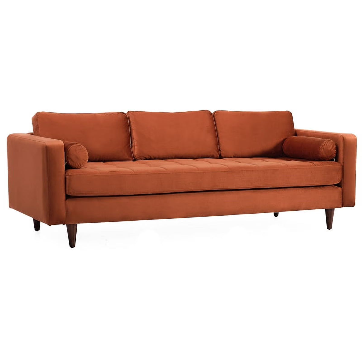 Orange Velvet Sofa Z2279