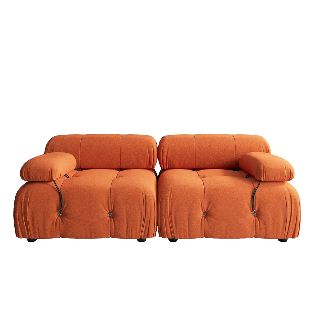 Orange Teddy Sectional Sofa C8372