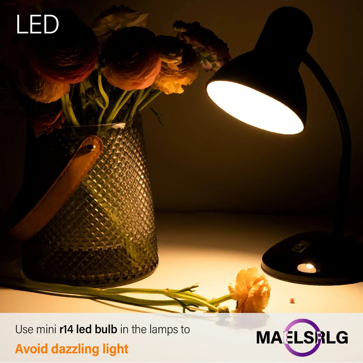 R14 LED Bulb, 3W 300 Lumens, 2700K Soft White, E26 Base, Pack of 6 F686689
