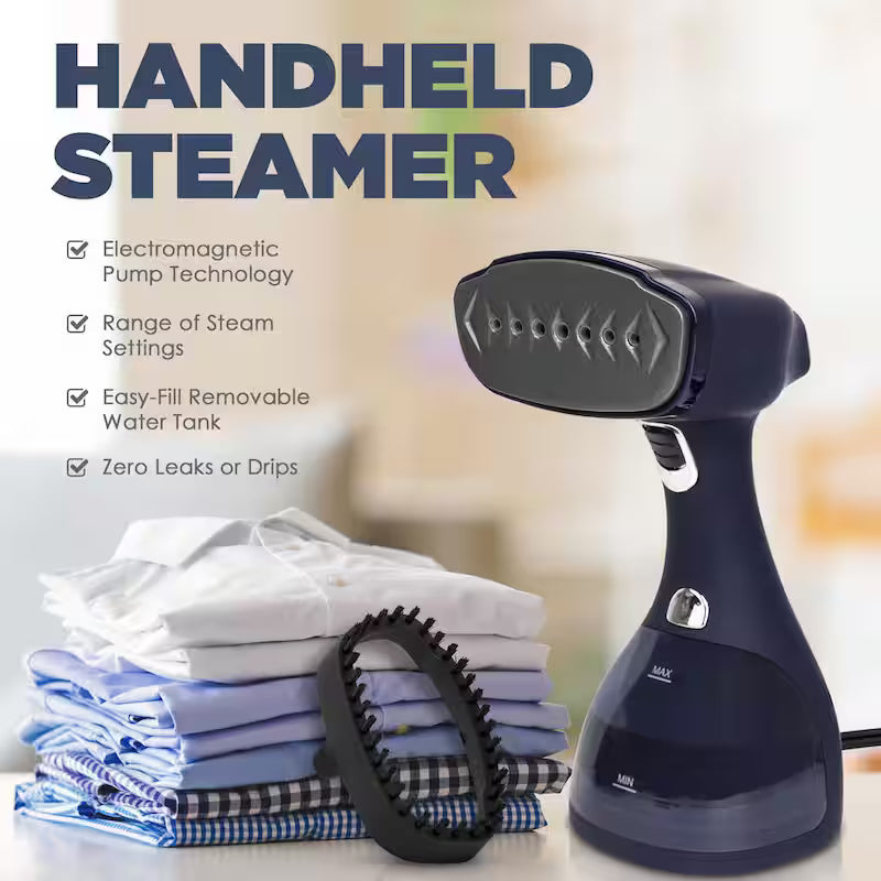 Handheld Garment Steamer 1500-Watts Blue R719193