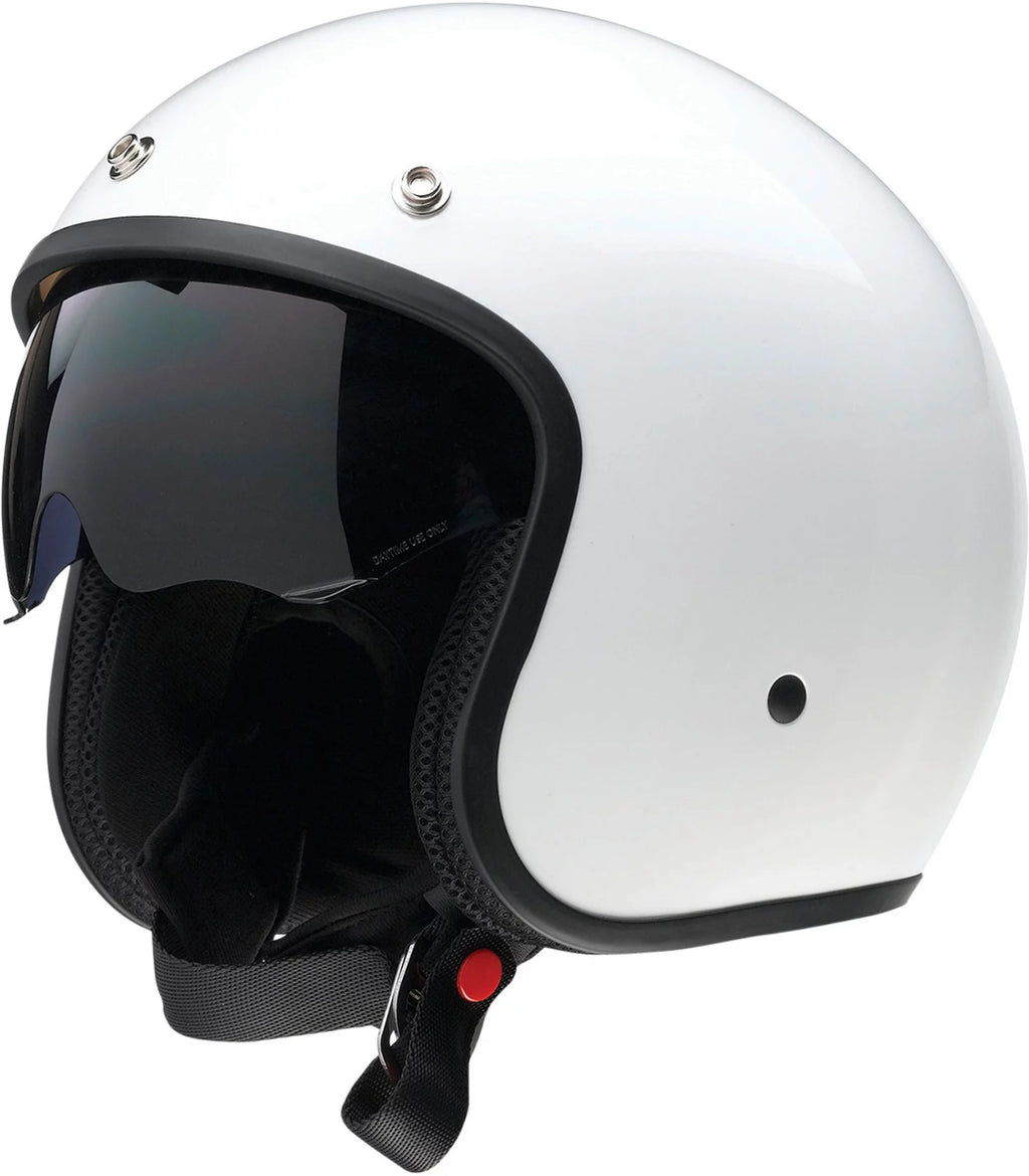 Open Face Motorcycle Helmet White XL I843298