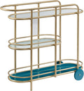 Satin Gold Bar Cart T837