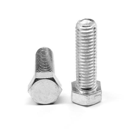 1/2 inch-20 x 7/8 inch Fine Thread Hex Cap Screw Full Thread Stainless Steel 316 Pk 100 R915603
