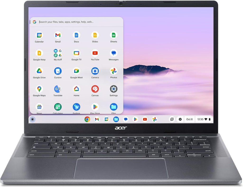 Steel Gray 14" Touchscreen Chromebook Laptop W118
