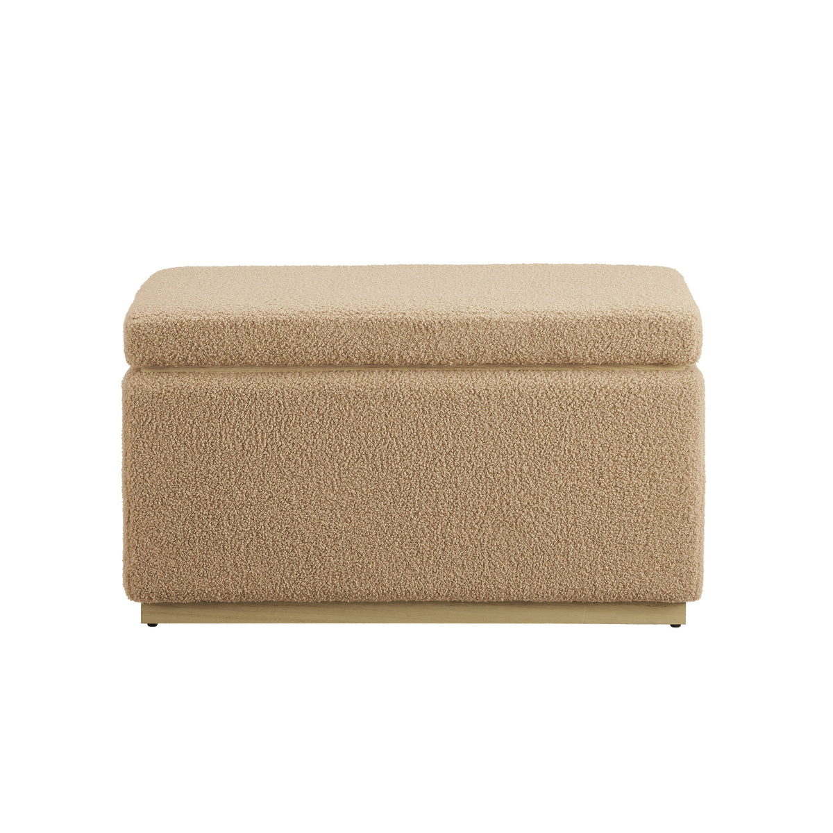 Tan Rectangle Storage Ottoman W4441