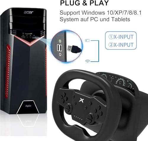 PS4 Steering Wheel and Pedals Y7204