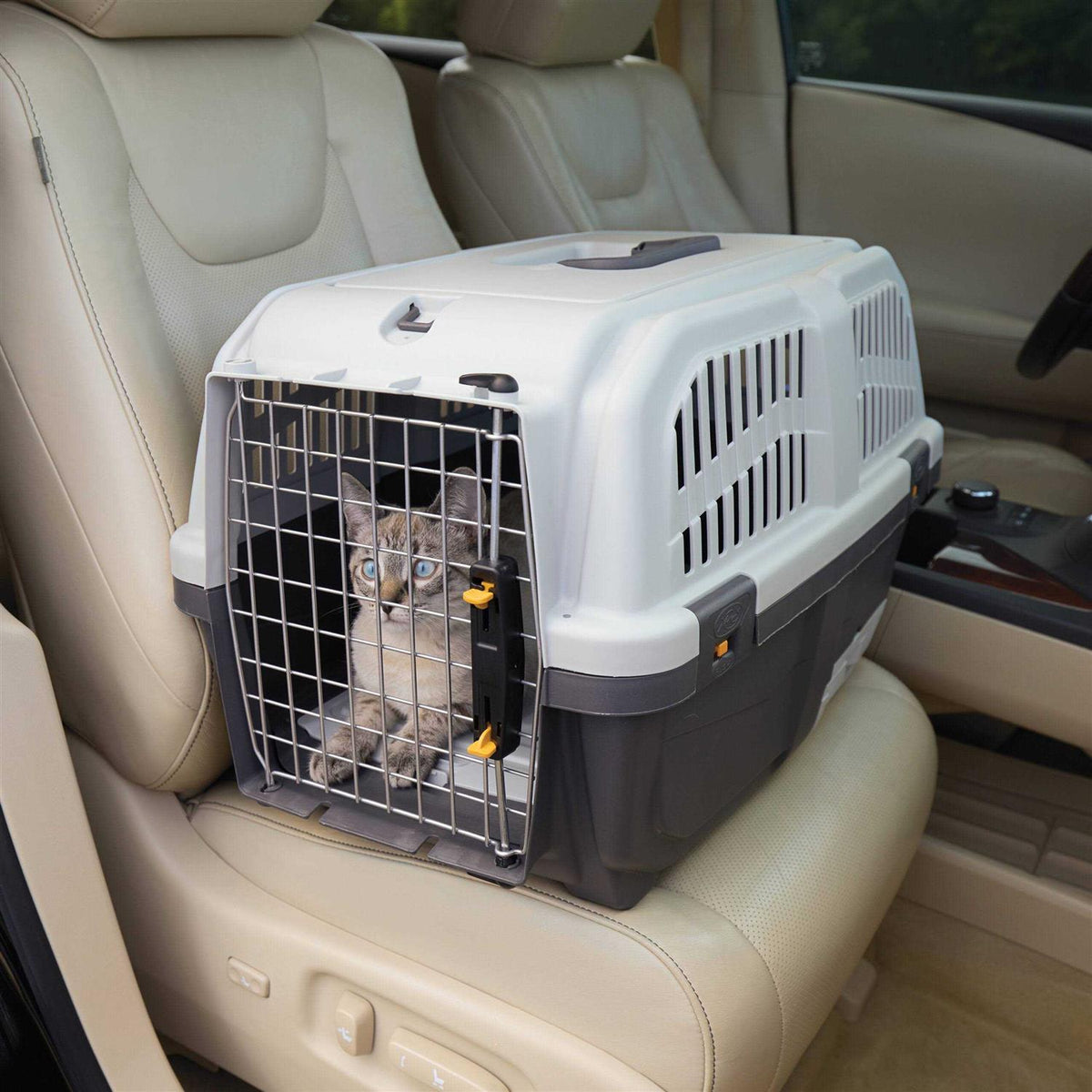 24” Plastic Cat Carrier with Litter Pan C4330