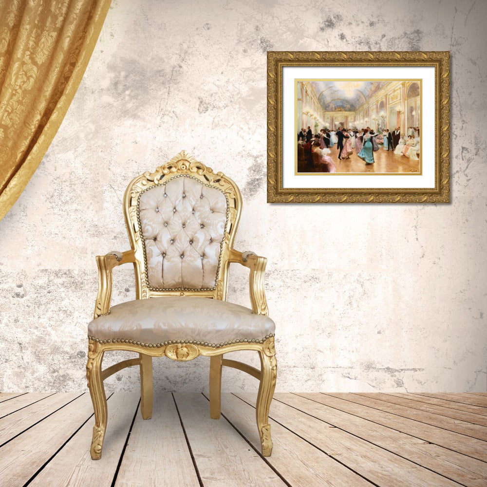 Gold Ornate Wood Framed Art Print B3359
