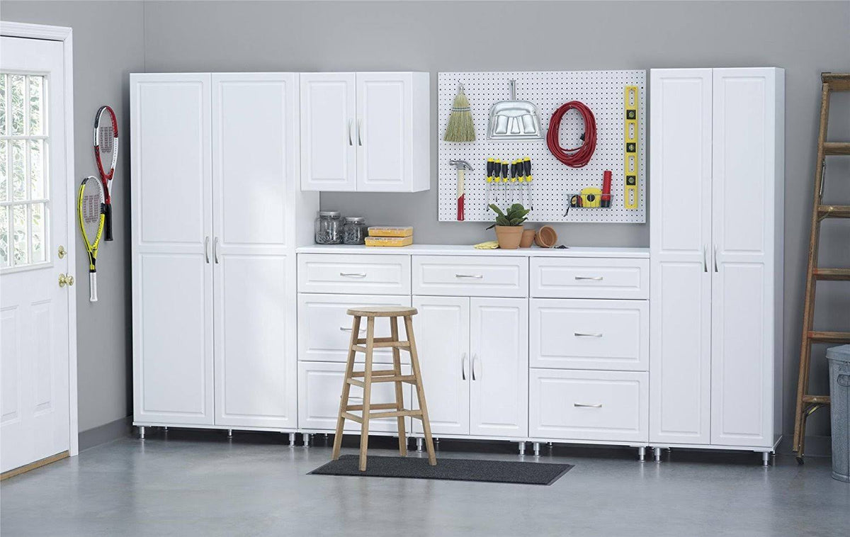 White Utility Storage Cabinet W7966