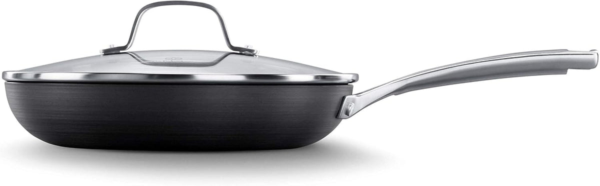 Black 10-Inch Omelette Fry Pan with Cover X406
