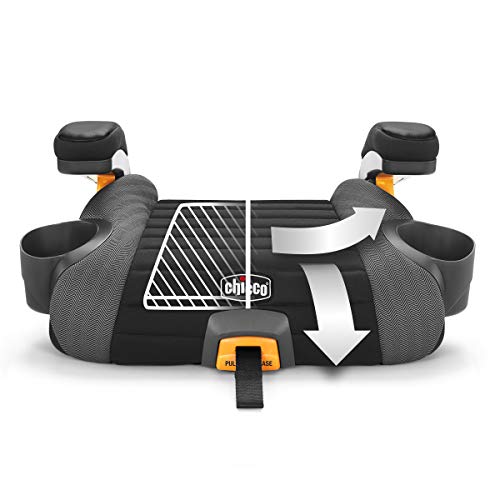 Backless Booster Car Seat with LATCH Attachment, Portable Car Booster Seat for Children 40-110 lbs. T867