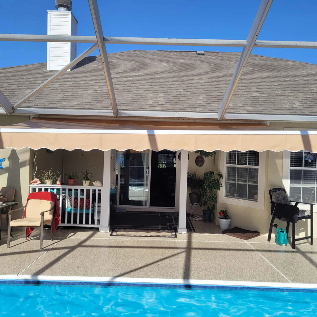 13' x 10' Retractable Patio Awning Canopy I625412