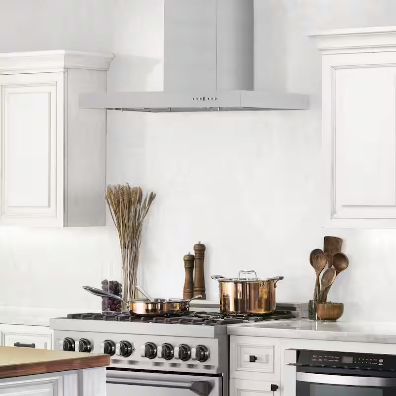 400 CFM Convertible Wall Mount Range Hood in Stainless Steel O722