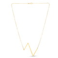 14k Yellow Gold Polished Initial z Necklace With Lobster Clasp 18 Inch P32255