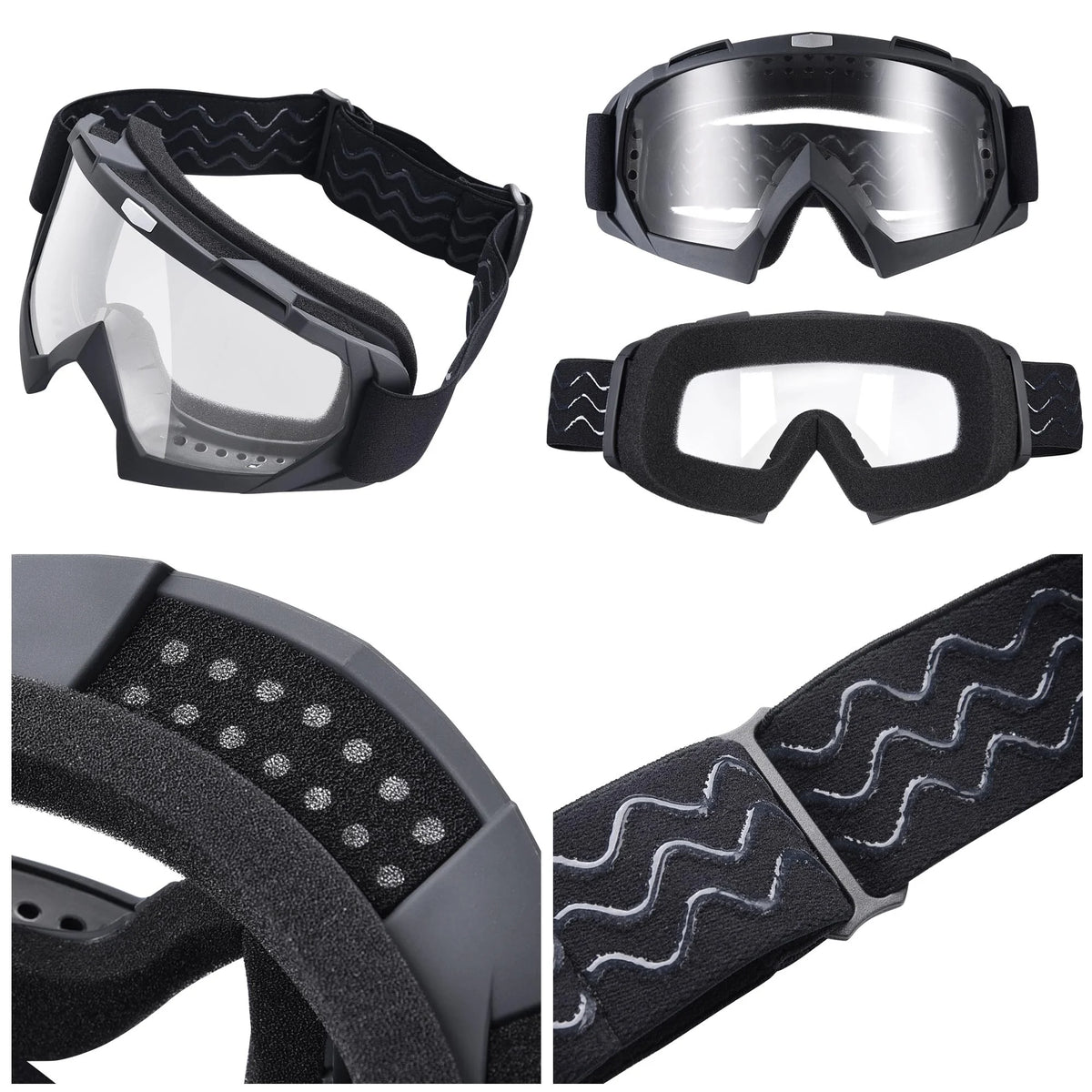Youth DOT Motocross Helmet and Goggles Set Blue M M369