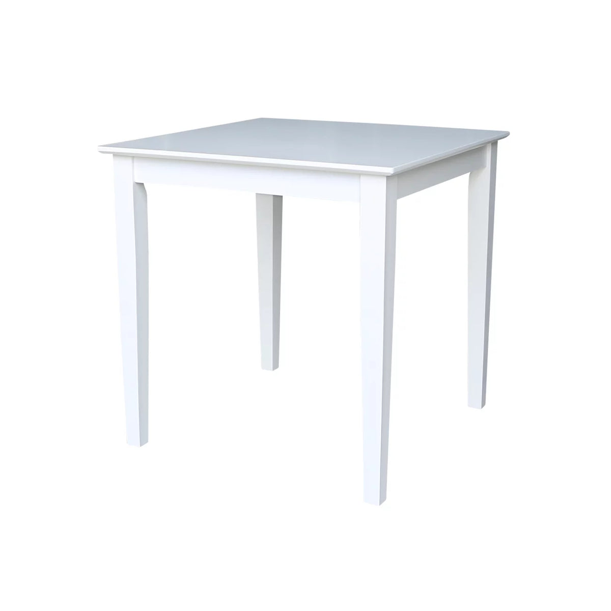 Solid Wood White 3 Piece Dining Table Set with 2 Chairs X98979