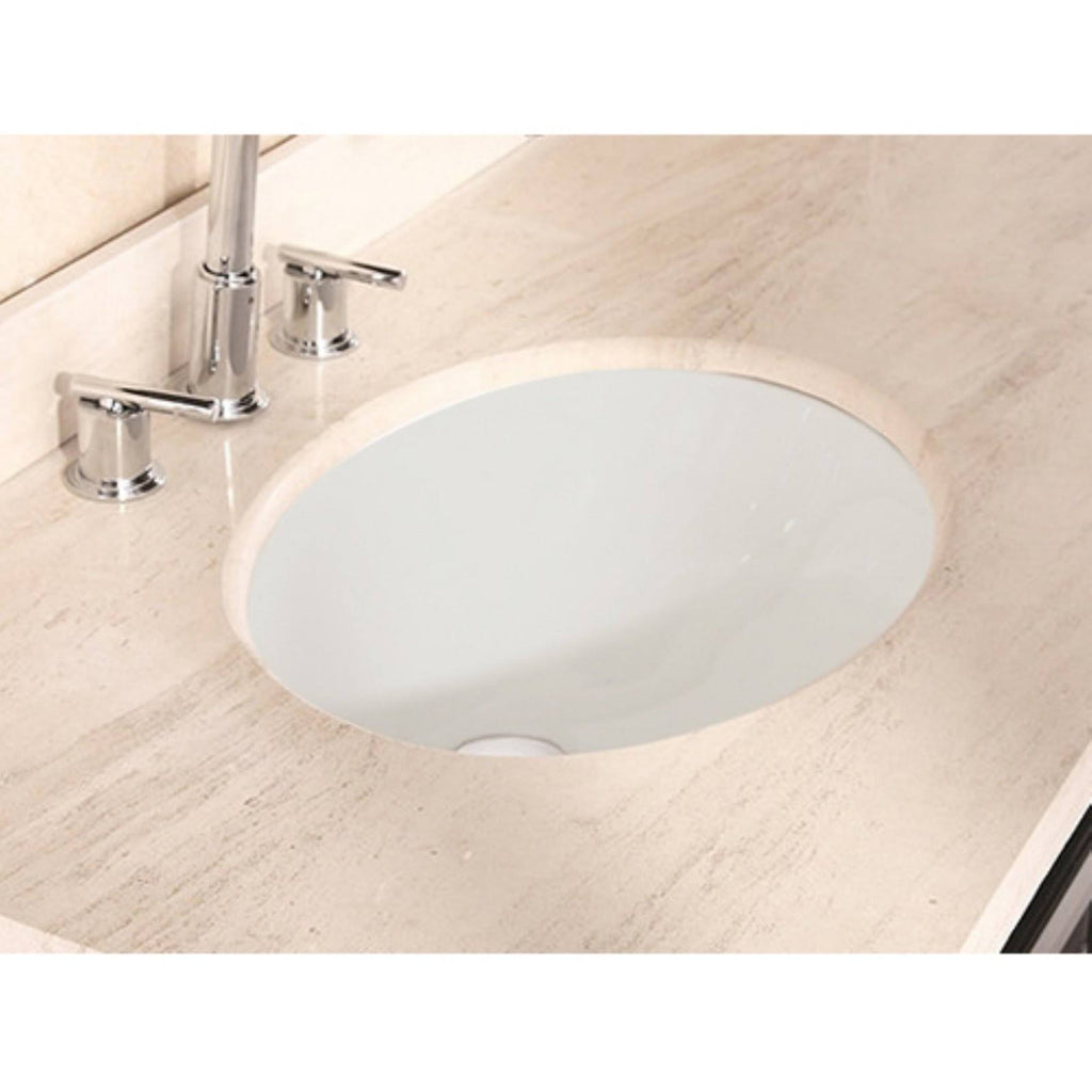 Oval Undermount Sink in Biscuit W389165