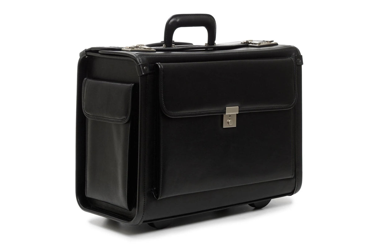 Wheeled Leather Catalog Case I285
