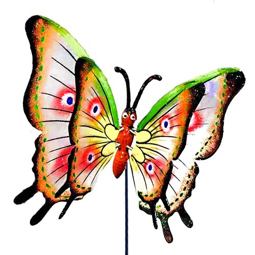 3D Large Butterfly Garden Stakes Decorations Outdoor Lawn Decorative Yard Decor Ornaments (Pack of 4) R8228