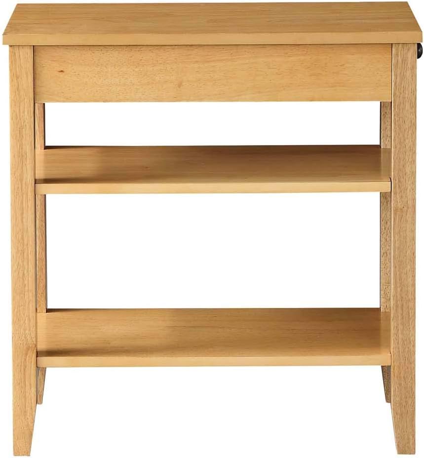 Three Tier End Table with Drawer V2198