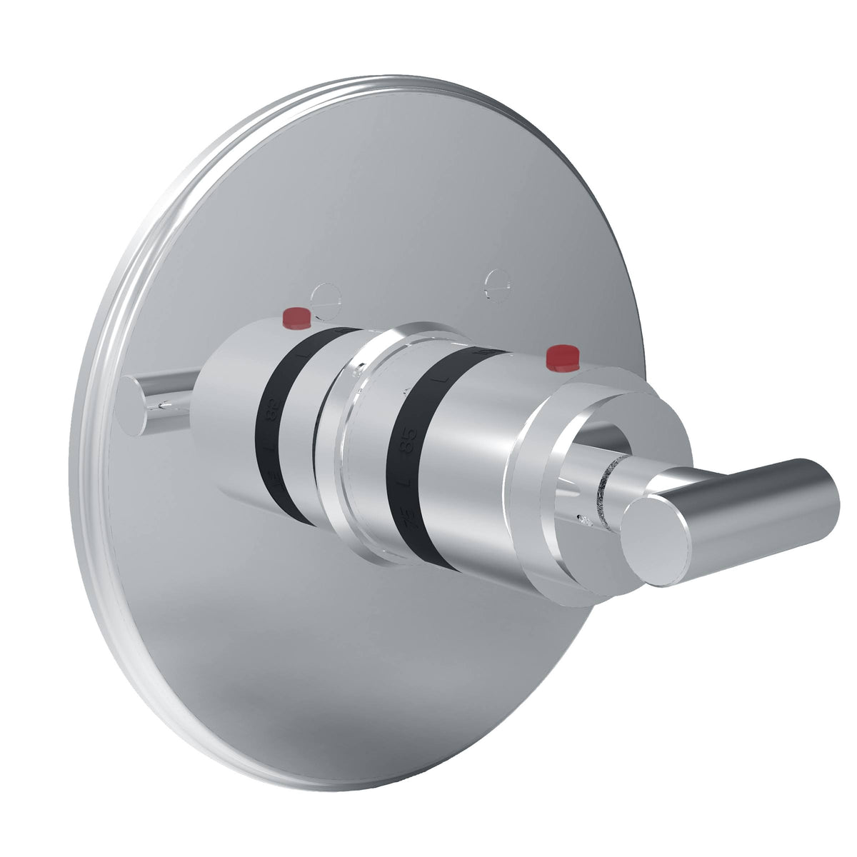 Thermostatic Trim Plate with Handle Satin Nickel W48068