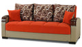 Orange Chenille Sofa Bed Y6089