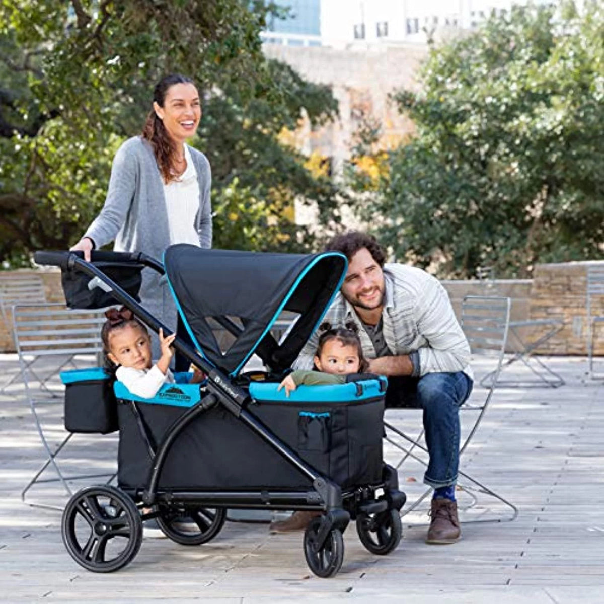 Gray Wagon Stroller D2170