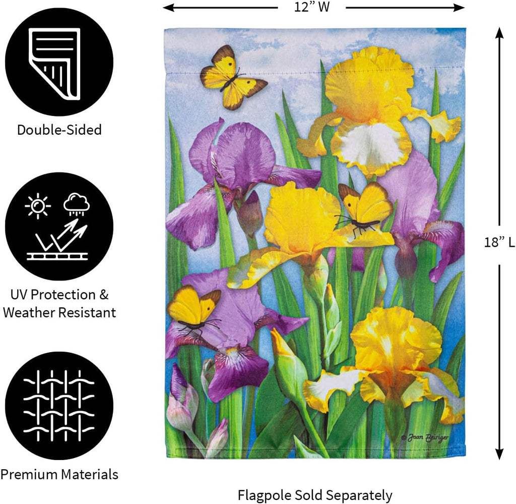 Suede Garden Flag 12x18 double sided Q674215