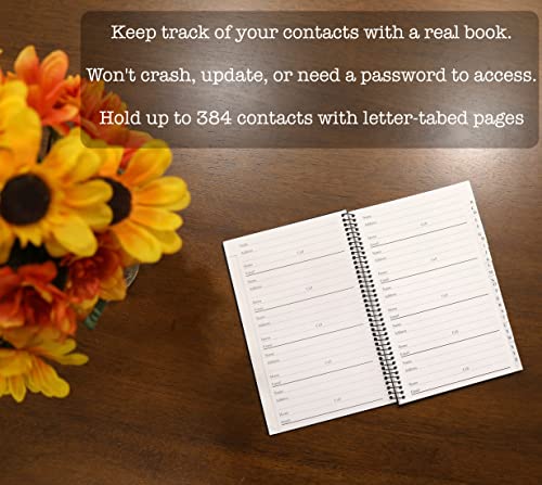 Black 8 x 5 inches Address and Telephone Book 2-Pack P44904