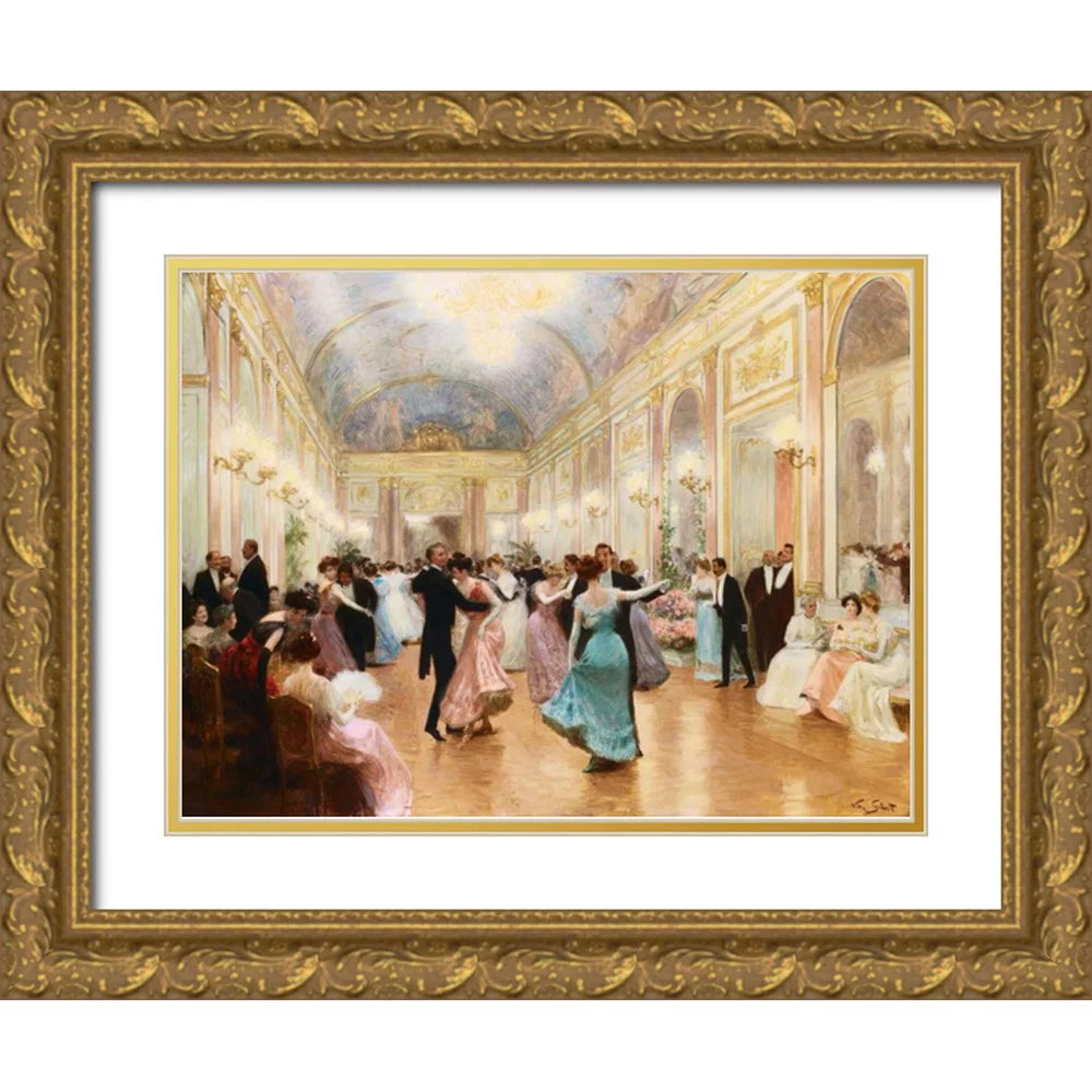 Gold Ornate Wood Framed Art Print B3359