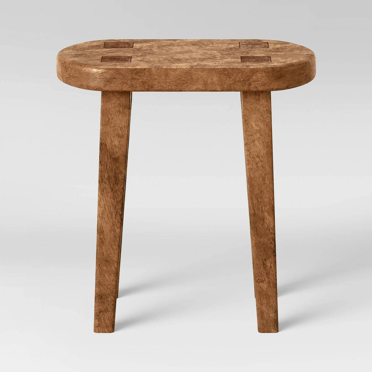 Tall Carved Wood Table Brown S6237