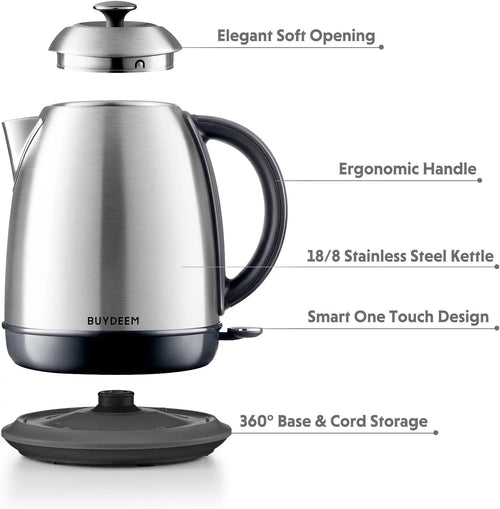 1.7L Stainless Steel Electric Kettle C384241