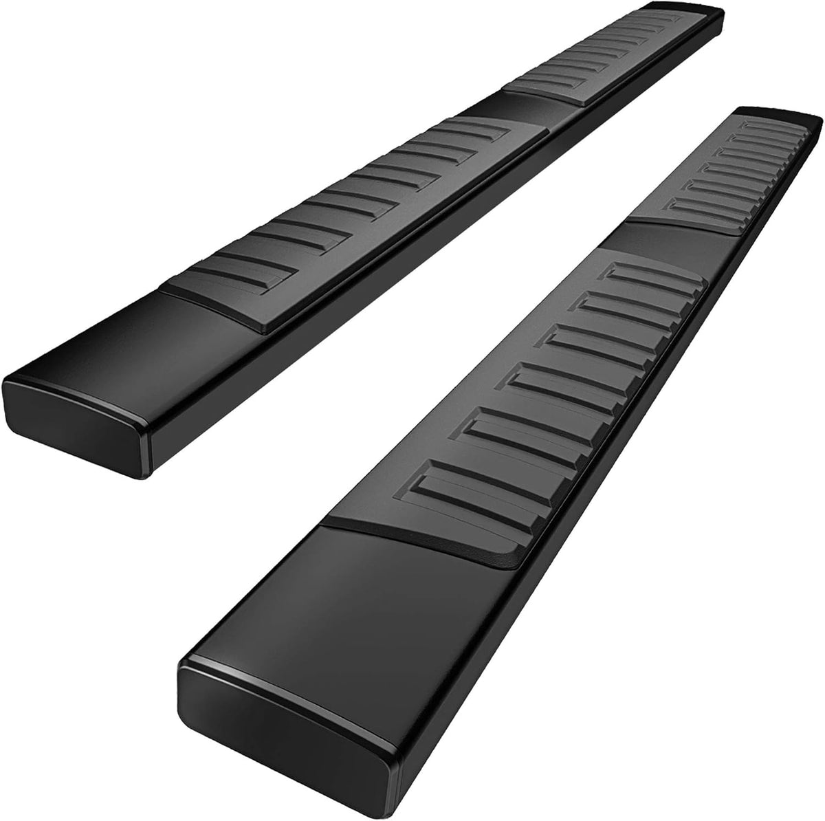 6 Inches Aluminum Black Running Boards V125196