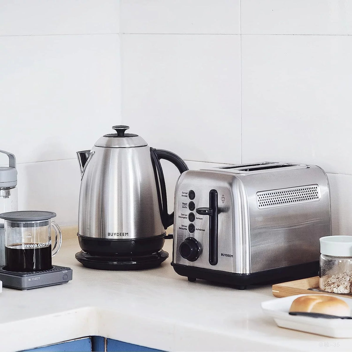 1.7L Stainless Steel Electric Kettle C384241