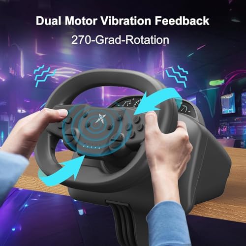 PS4 Steering Wheel and Pedals Y7204