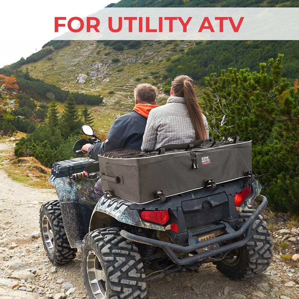 Water-Resistant ATV Storage Seat Bag with Cushion A81880