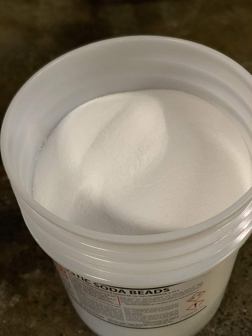 40 lb pail Sodium Hydroxide Caustic Soda Beads C399