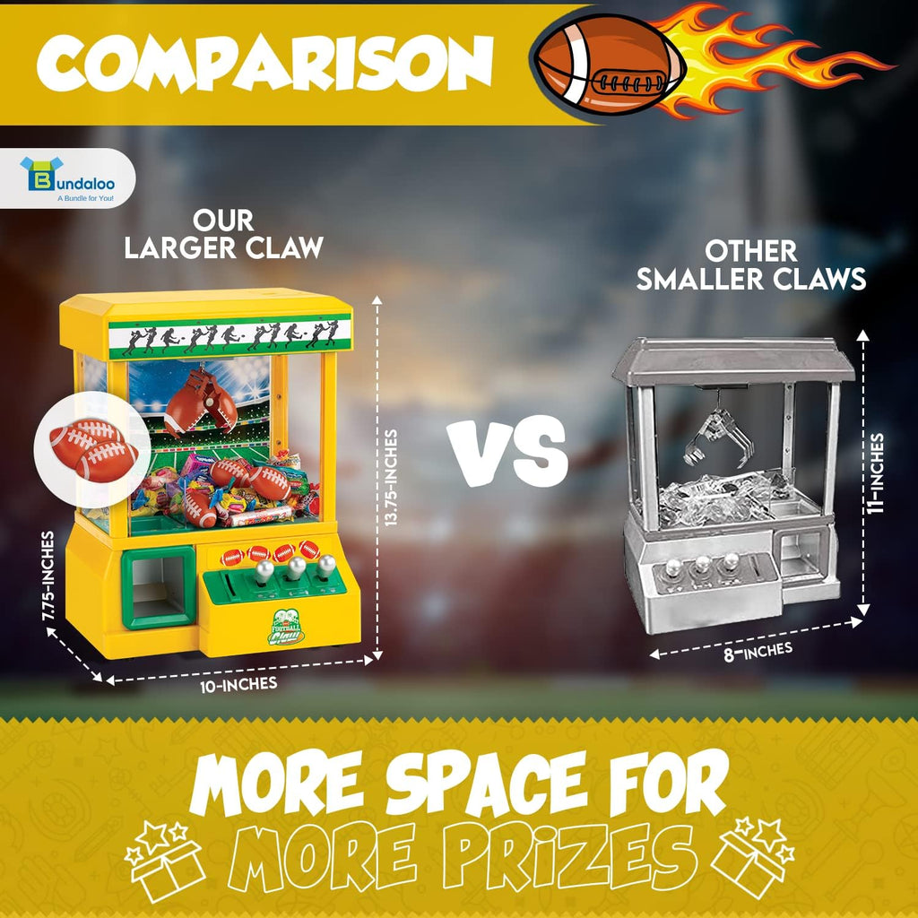 Claw Machine with 3 Small Footballs and 30 Reusable Tokens I7429