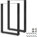 28'' Height 17.7'' Wide Black Metal Table Legs 2 PCS J15025