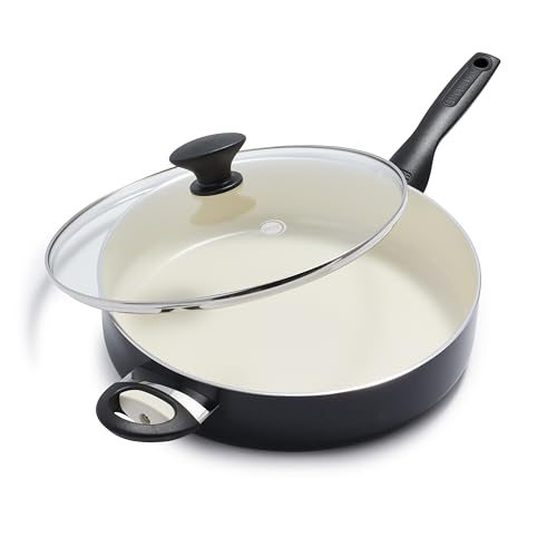 Turquoise 5QT Ceramic Nonstick Saute Pan with Lid O18194