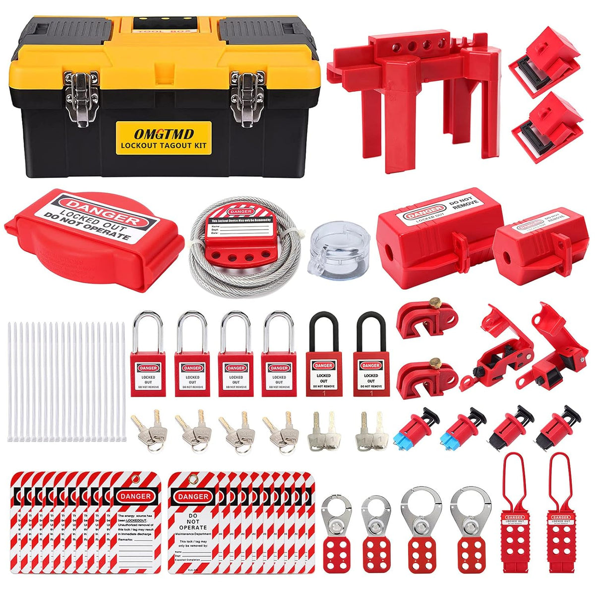 Lockout Tagout Kit with 69 Component M246274