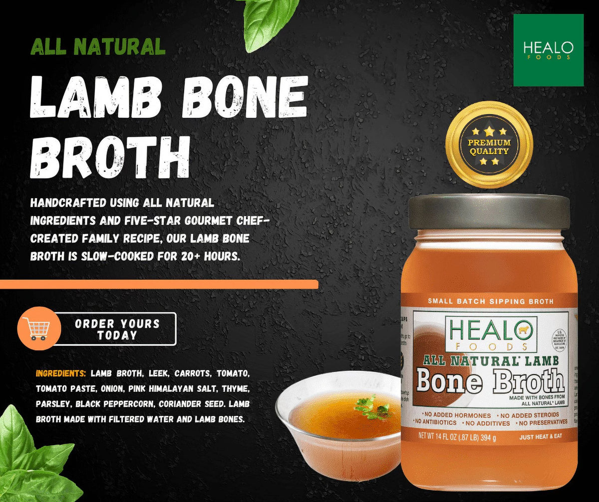 All Natural Lamb Bone Broth 6-Pack J949