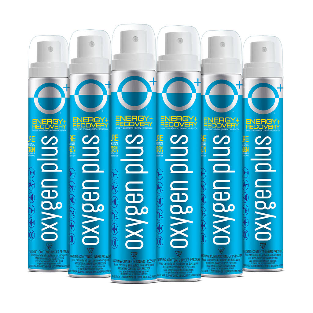 Oxygen Plus Recreational Oxygen 6-Pack 3.42L per Can Q44095