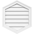 Vertical Peaked Surface Mount PVC Gable Vent H603499