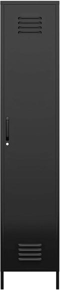 Black Metal Locker Storage Cabinet V824872