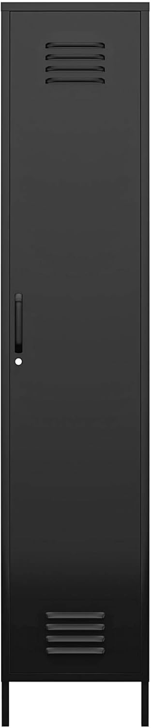 Black Metal Locker Storage Cabinet V824872