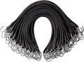 Pack of 25 41 inch Rubber Bungee Cords with Metal S Hooks C148907