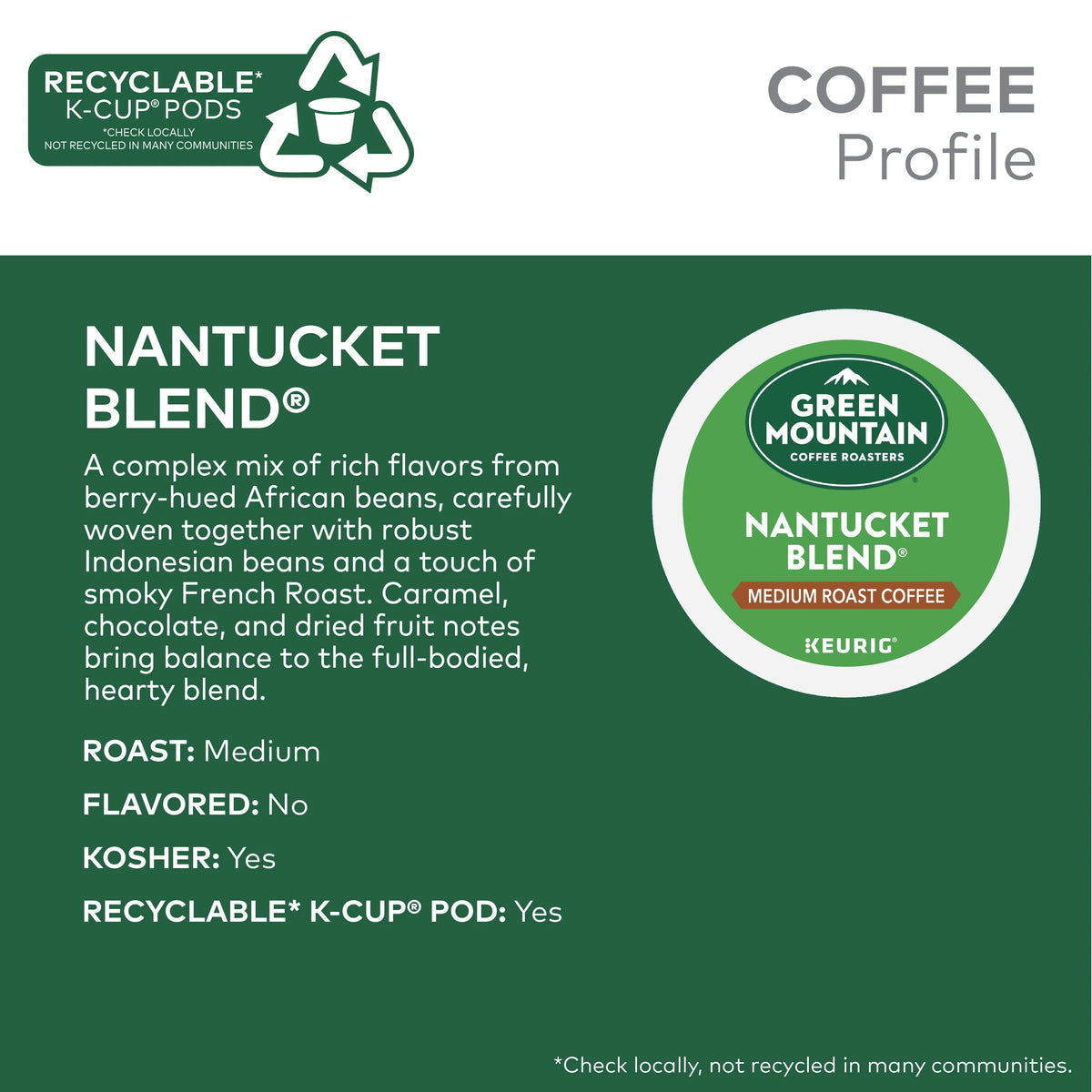 Medium Roast K-Cup Coffee Pods, 24 Count X716