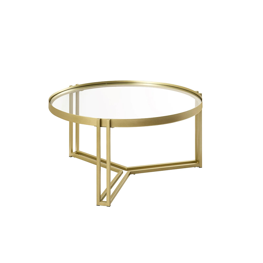 Round Glass Coffee Table I5463