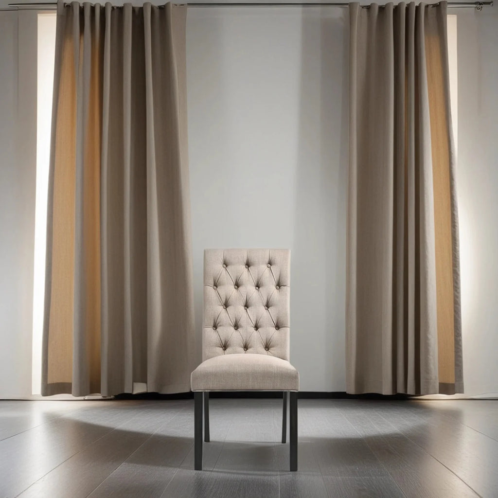 Light Brown Dining Chairs Set of 2 S361